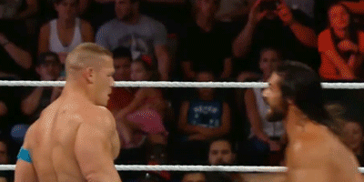 WWE: Sieh zu, wie John Cenas Nase von Seth Rollins bei Raw gebrochen wird!