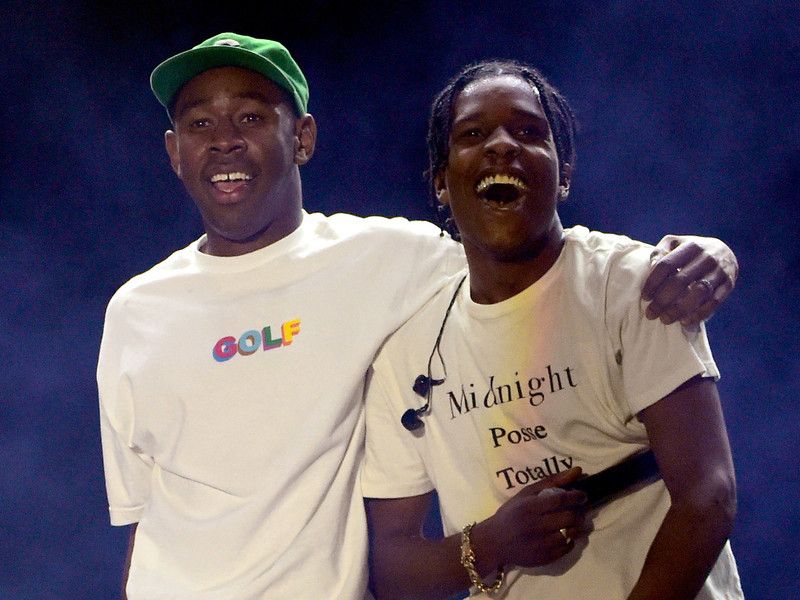 A $ AP Rocky teymi með Tyler skapara fyrir „kartöflusalat“ skriðsund