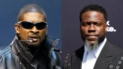   Usher konfronterer Kevin Hart for at kapre sin turné, mens han er halvnøgen:'What Are You Doing?!