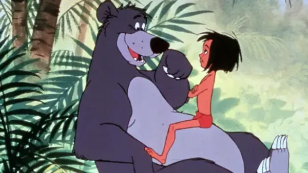 Balu und Mogli aus Disneys Dschungelbuch